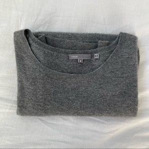 VINCE 100% Cashmere Gray Sweater Sz S